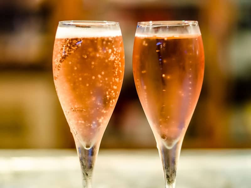 Cava Wine With Sparkles