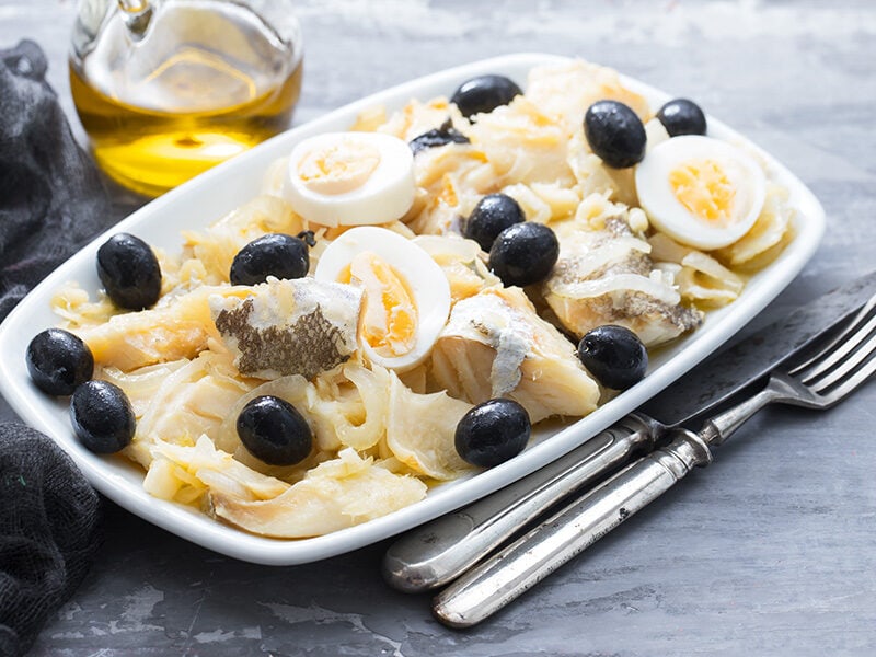 Cod Fish Onion Olives