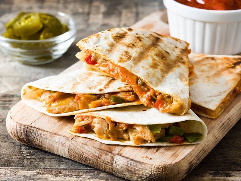 Quesadilla Chicken Cheese Peppers