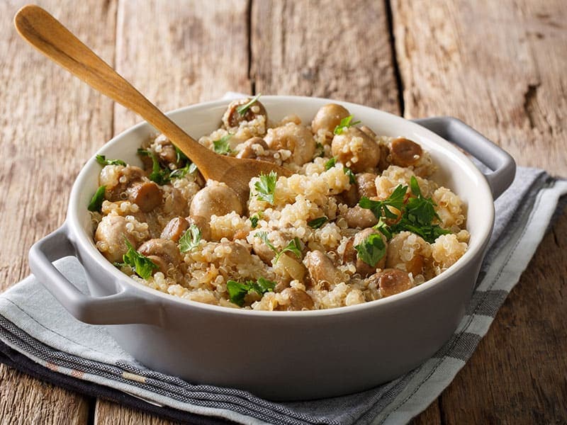 Tasty Quinoa Mushrooms