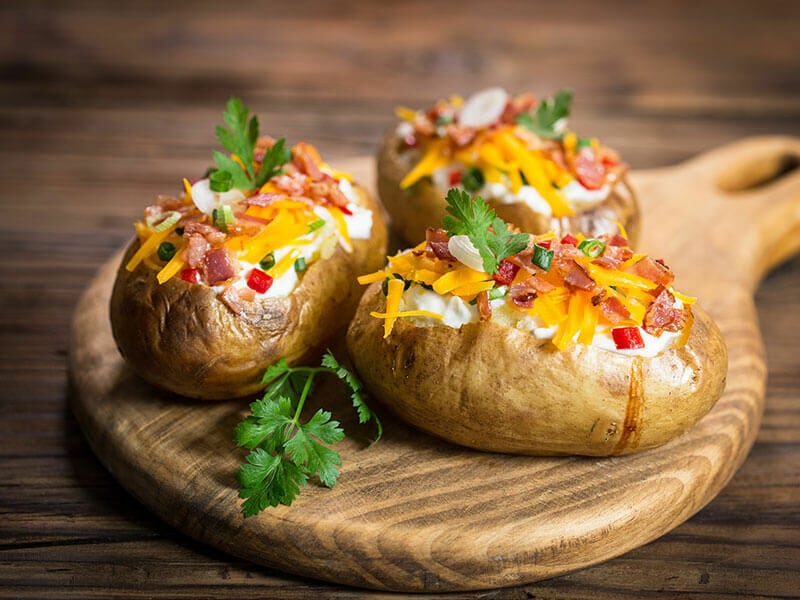 Baked Potatoes Cheese Bacon