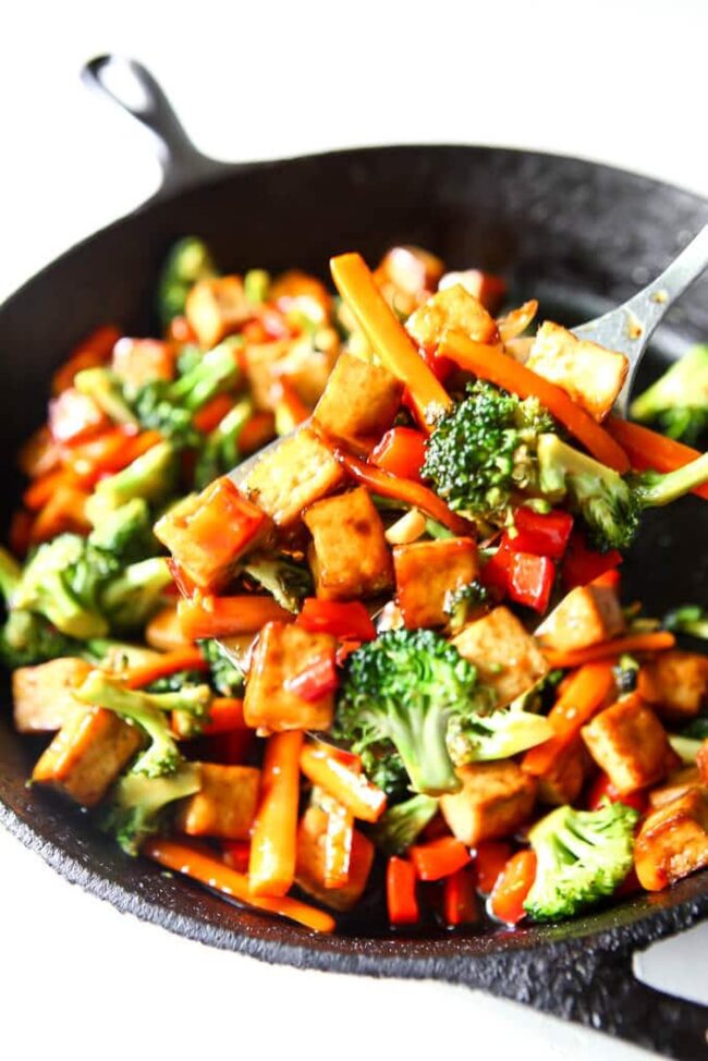 Teriyaki Tofu and Vegetables