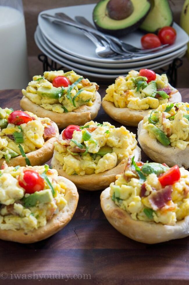 Breakfast Bacon Bread Bowls