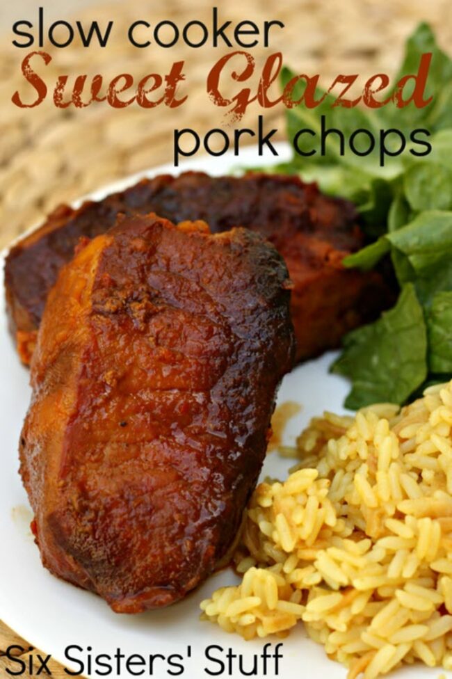 Crock Pot Glazed Pork Chops