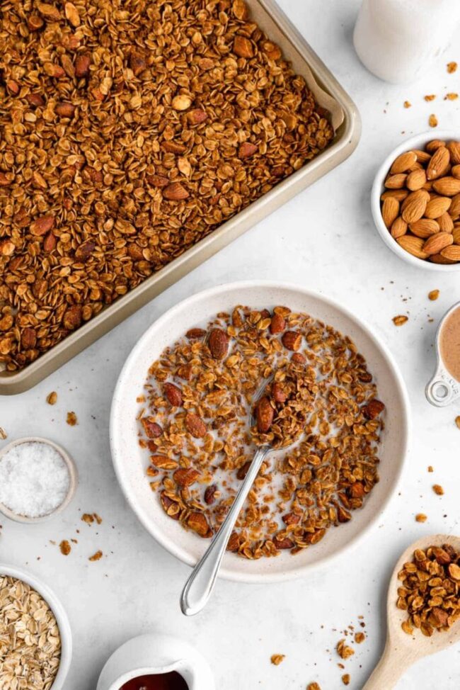 Granola with Almond Milk