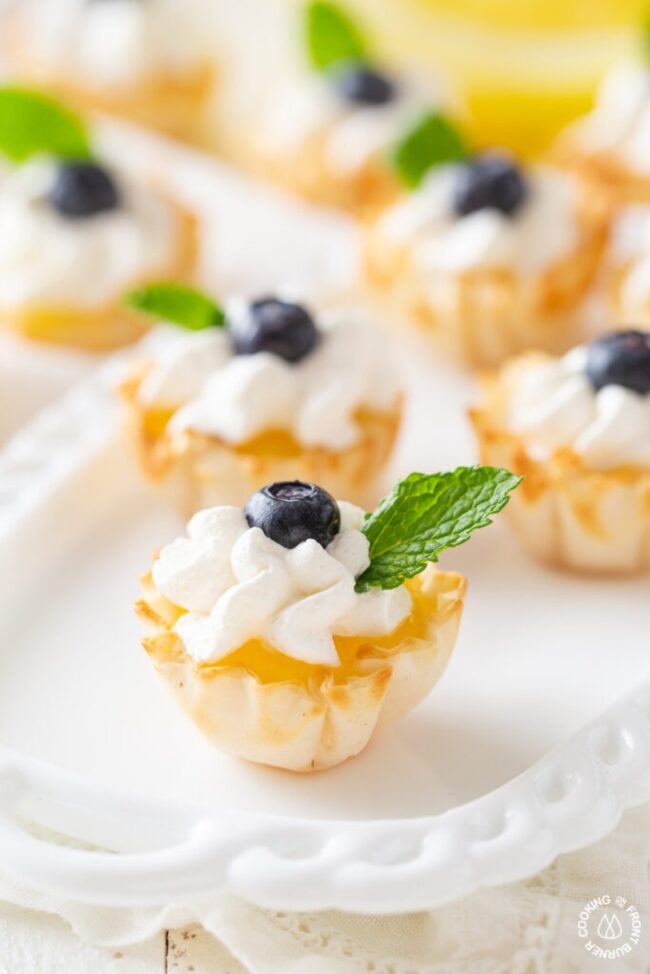 Lemon Cream Phyllo Cups