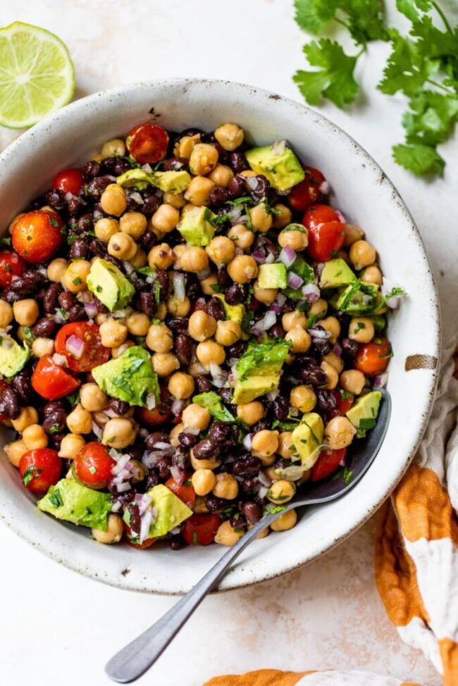 Chickpea and Black Bean Salad
