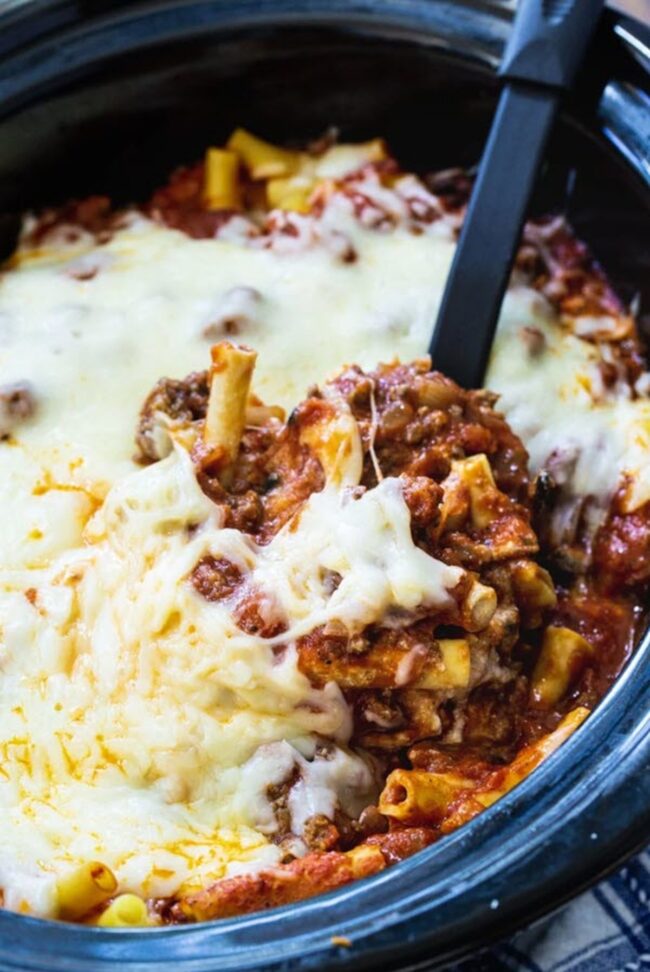 Slow Cooker Baked Ziti