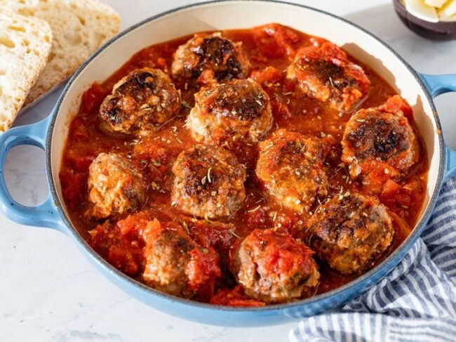 Spicy Arrabbiata Meatball Sauce