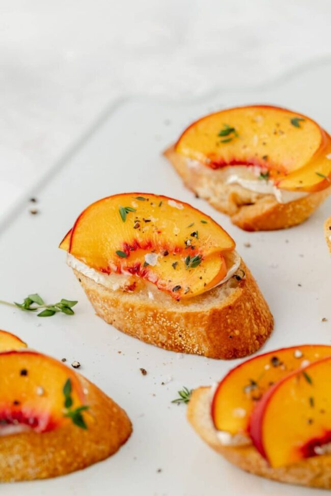 Peach and Brie Appetizers