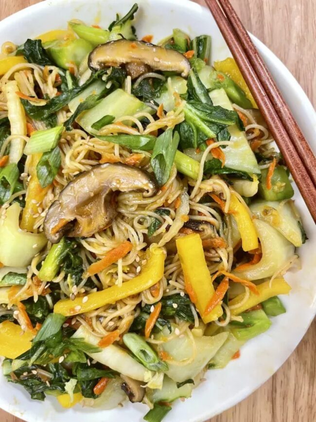 Sweet and Spicy Korean Vegetable Stir-Fry