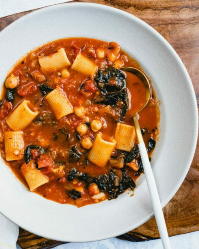 Pasta e Ceci (Italian Chickpea Soup)
