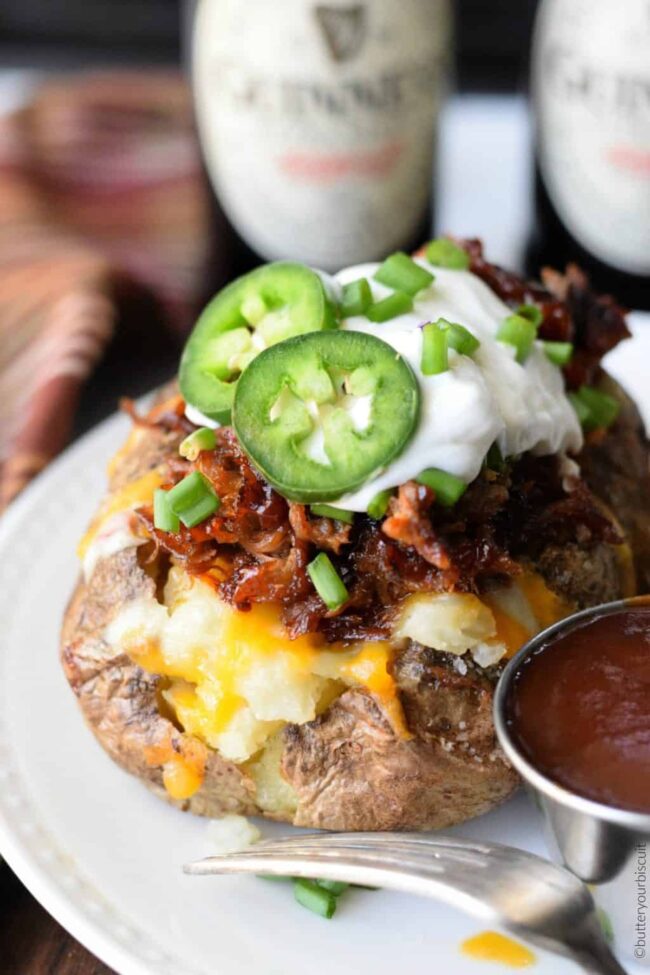 Pulled Pork Stuffed Potatoes