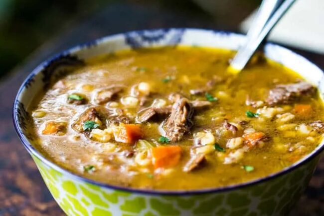 Beef Barley Soup With Leftover Prime Rib