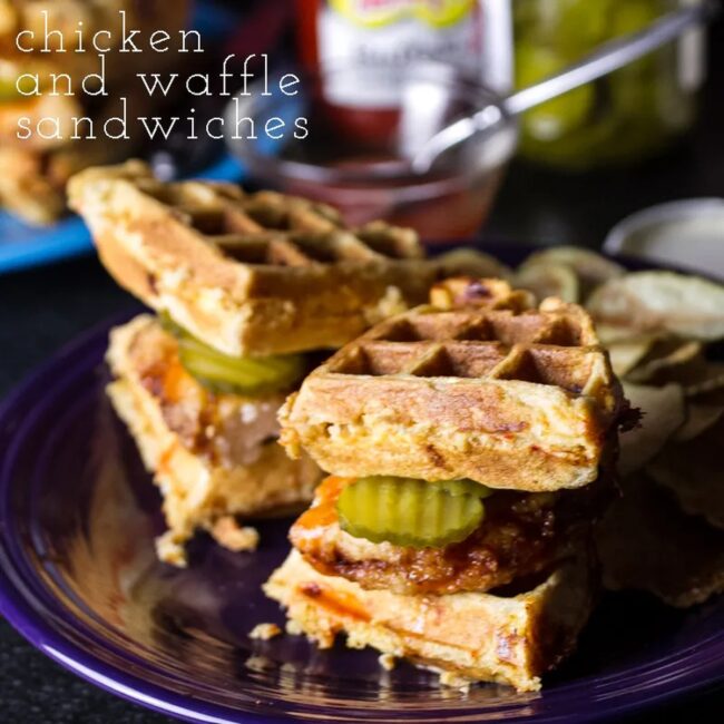 Chicken and Waffle Sandwich