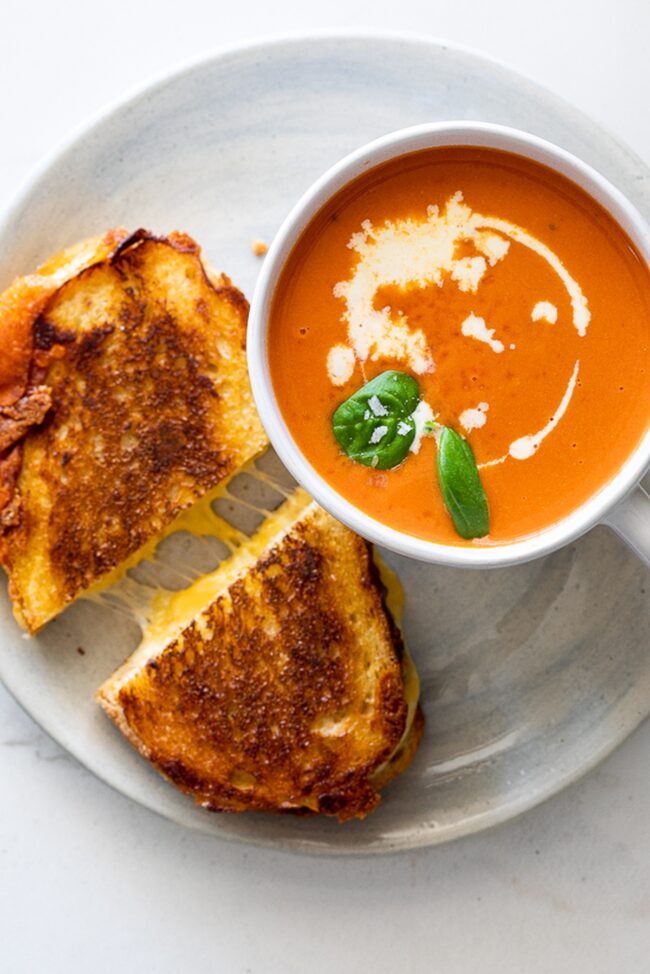Grilled Cheese with Tomato Soup