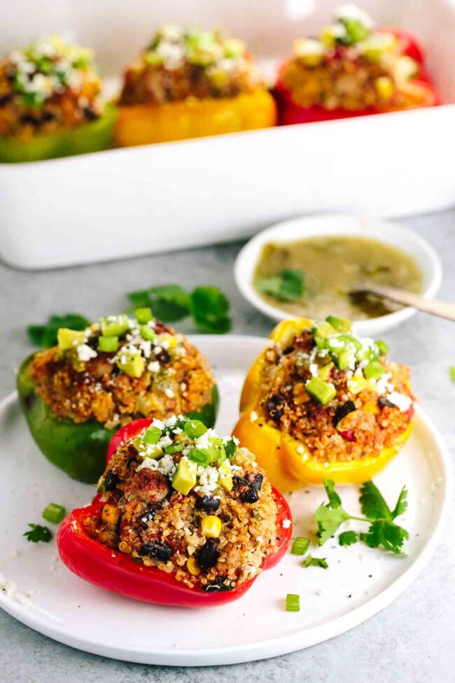 Quinoa-Stuffed Bell Peppers