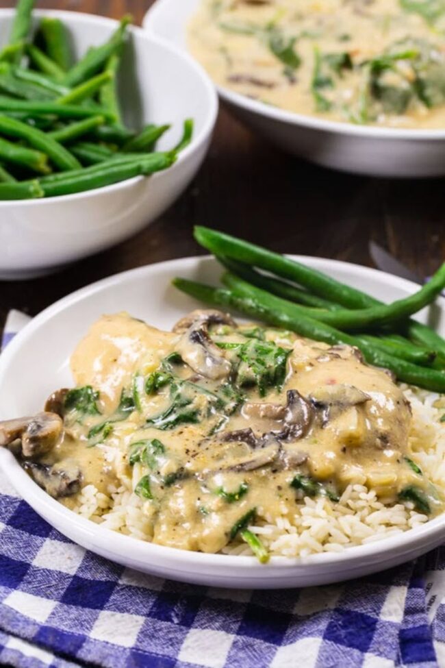 Slow Cooker Chicken Garlic Parmesan Stew
