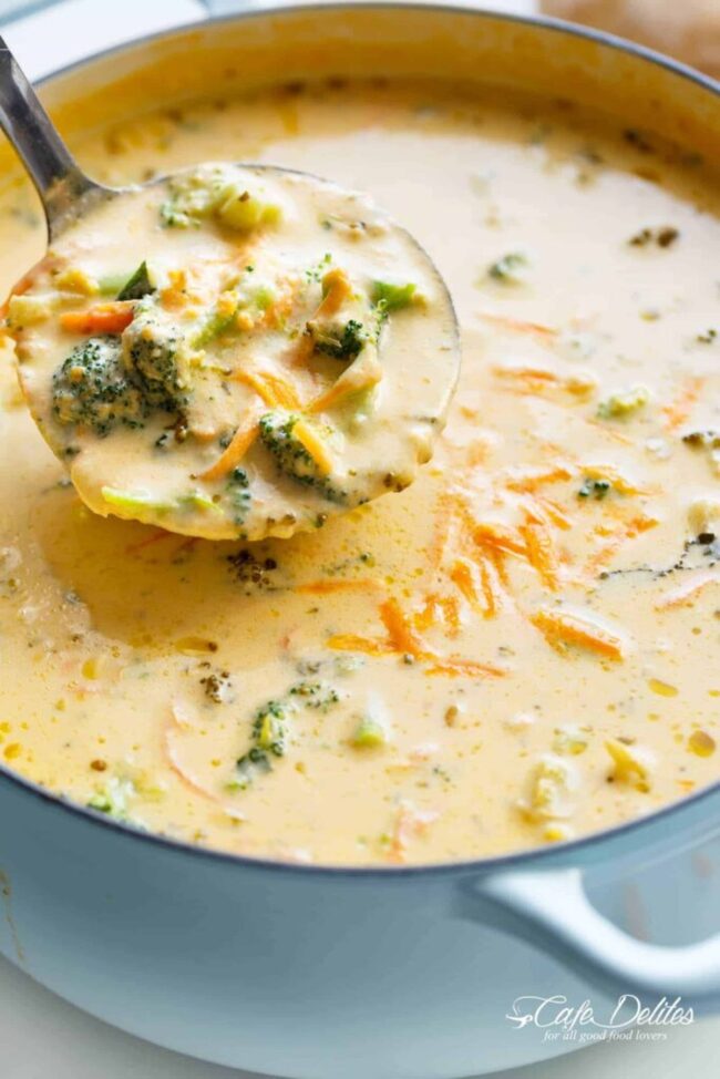Creamy Broccoli and Cheese Soup