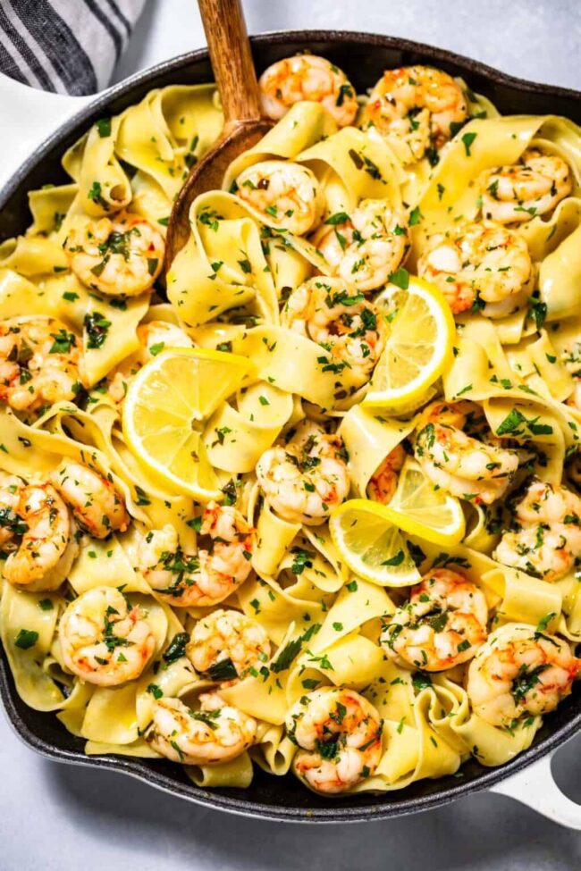 Lemon Butter Shrimp Noodles