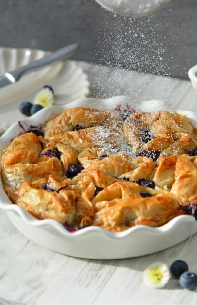 Blueberry Phyllo Purses