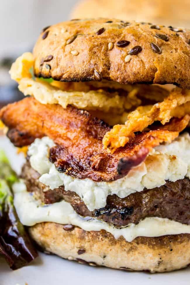 Goat Cheese and Bacon Burgers
