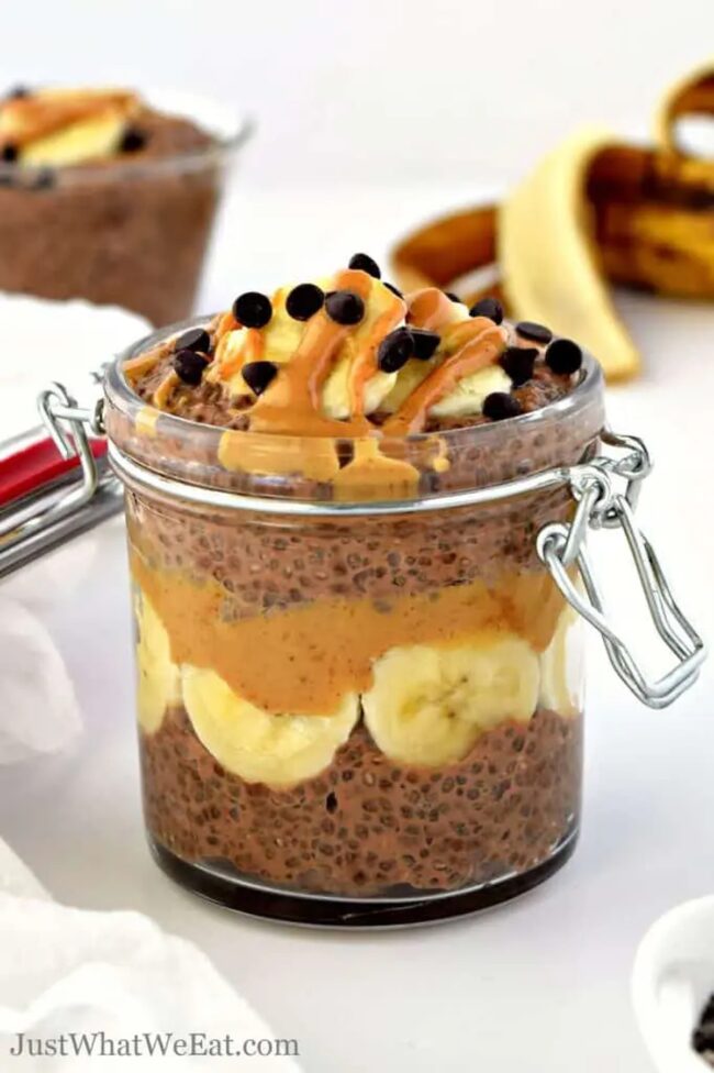 Banana Peanut Butter Chia Pudding