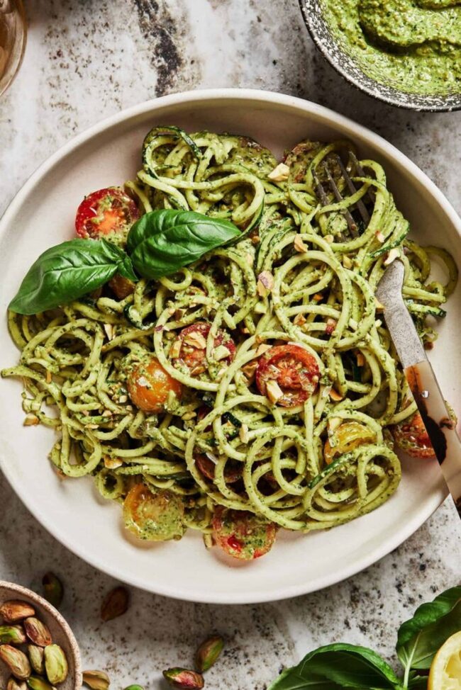 Zucchini Noodles with Pesto