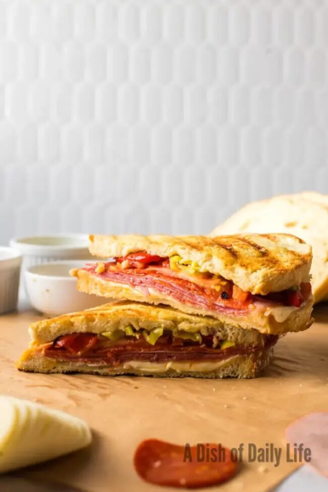 Pepperoni and Provolone Panini