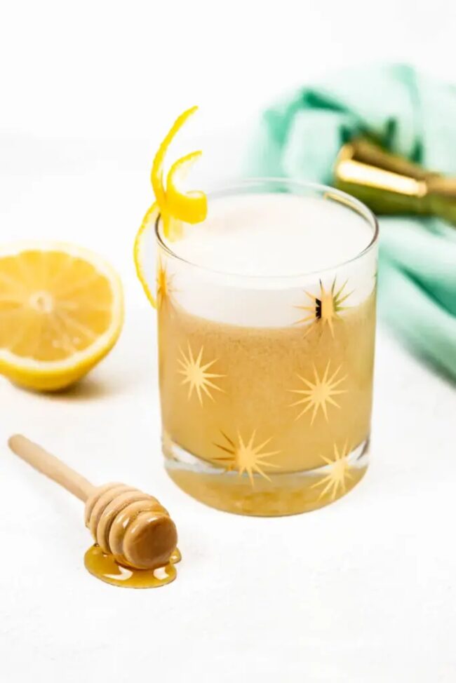 Lemon Honey Whiskey Sour