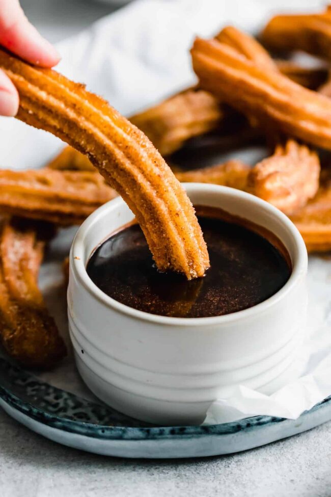 Churros with Chocolate Sauce