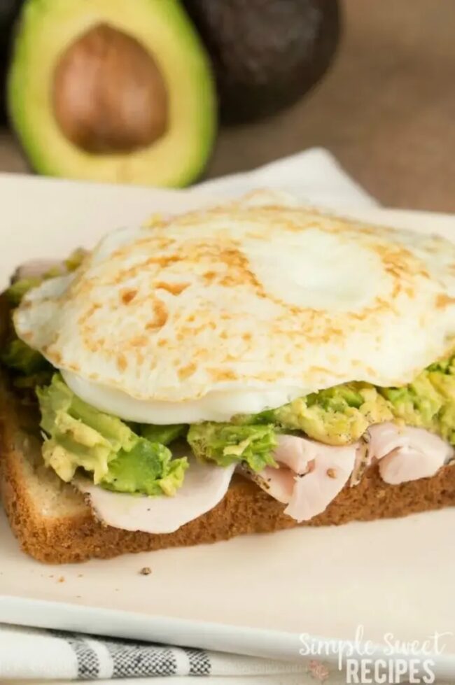 Avocado and Turkey Breakfast Sandwich