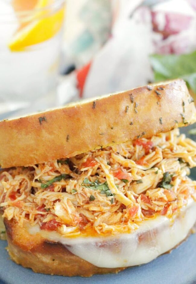 Slow Cooker Chicken Italian Sandwiches