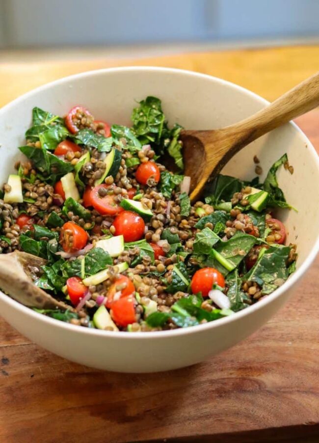 Lentil and Kale Salad