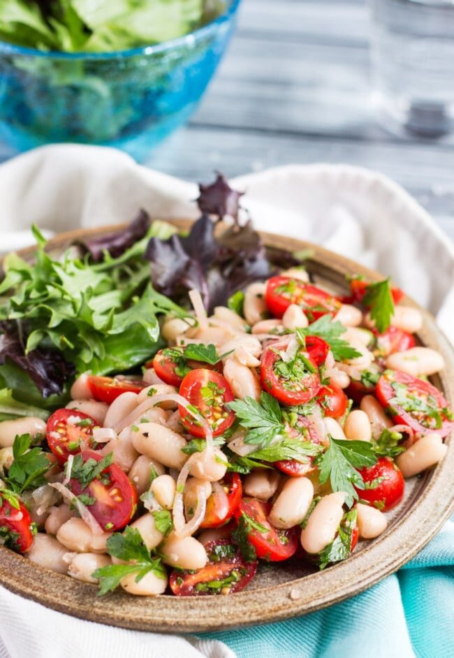 Cannellini Bean and Tomato Salad