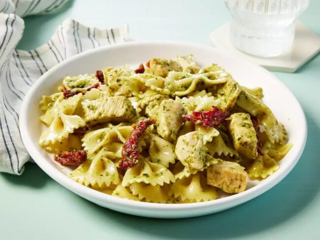 Pesto Chicken Noodles