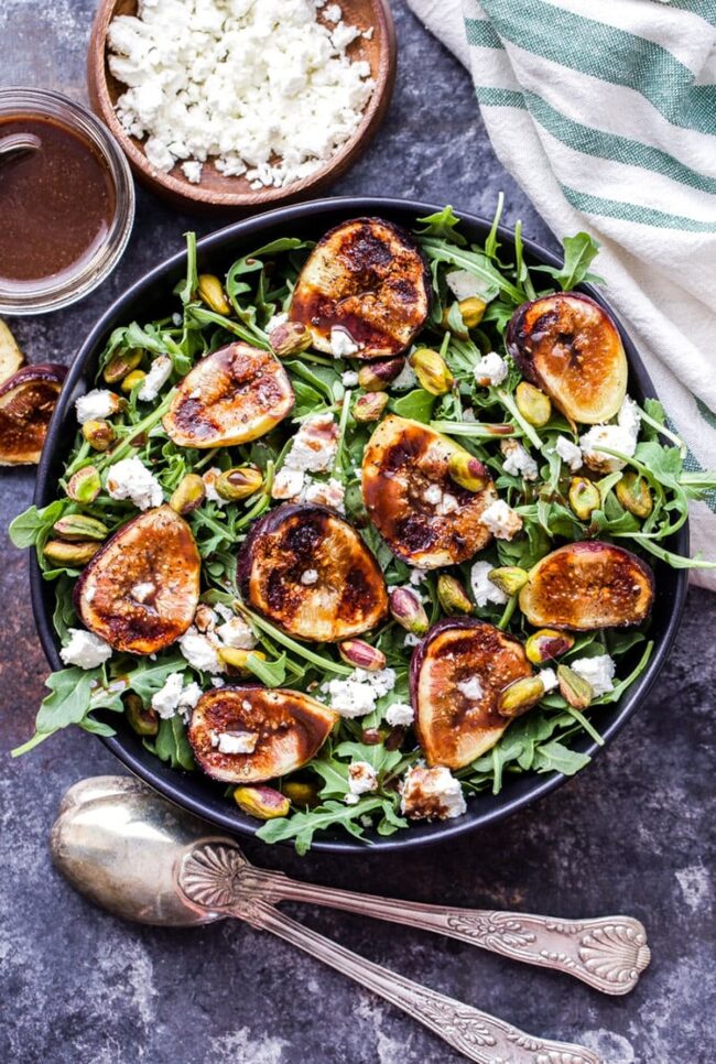 Roasted Fig and Goat Cheese Salad