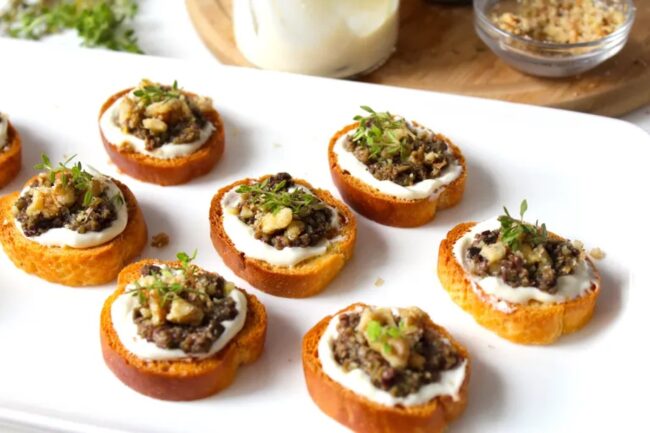 Goat Cheese and Olive Tapenade
