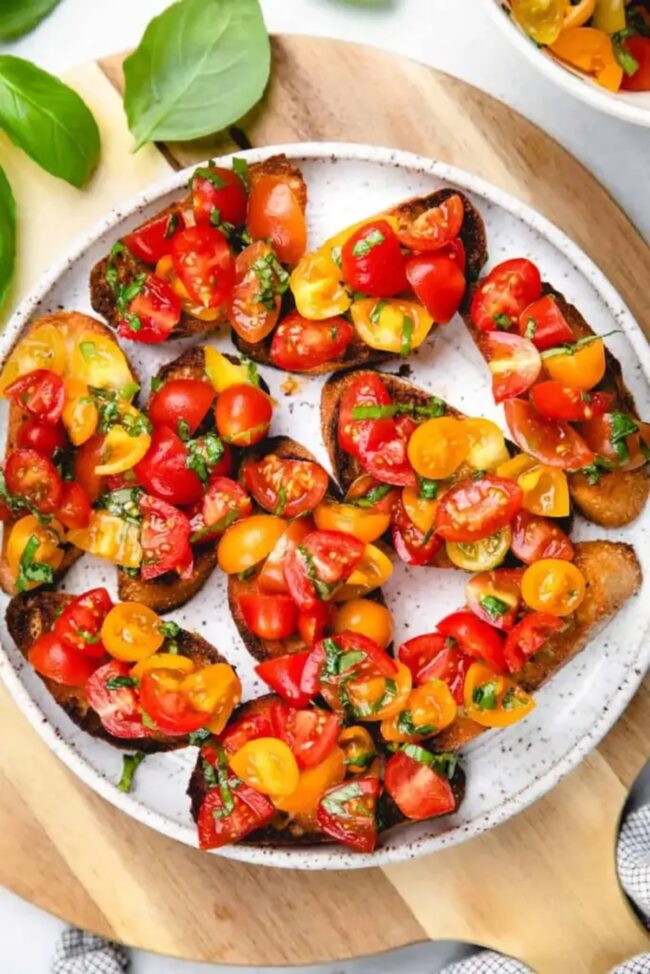 Cherry Tomato Bruschetta