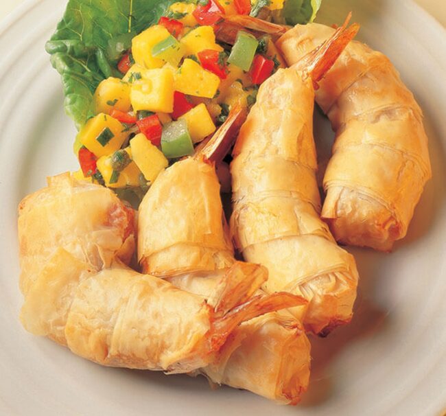 Phyllo-Wrapped Shrimp Delights