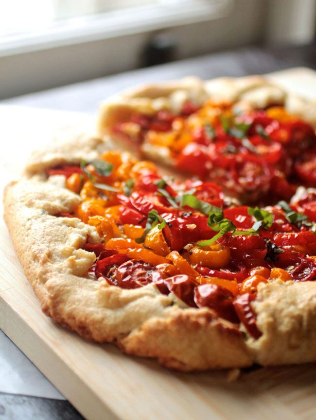 Tomato and Goat Cheese Galette