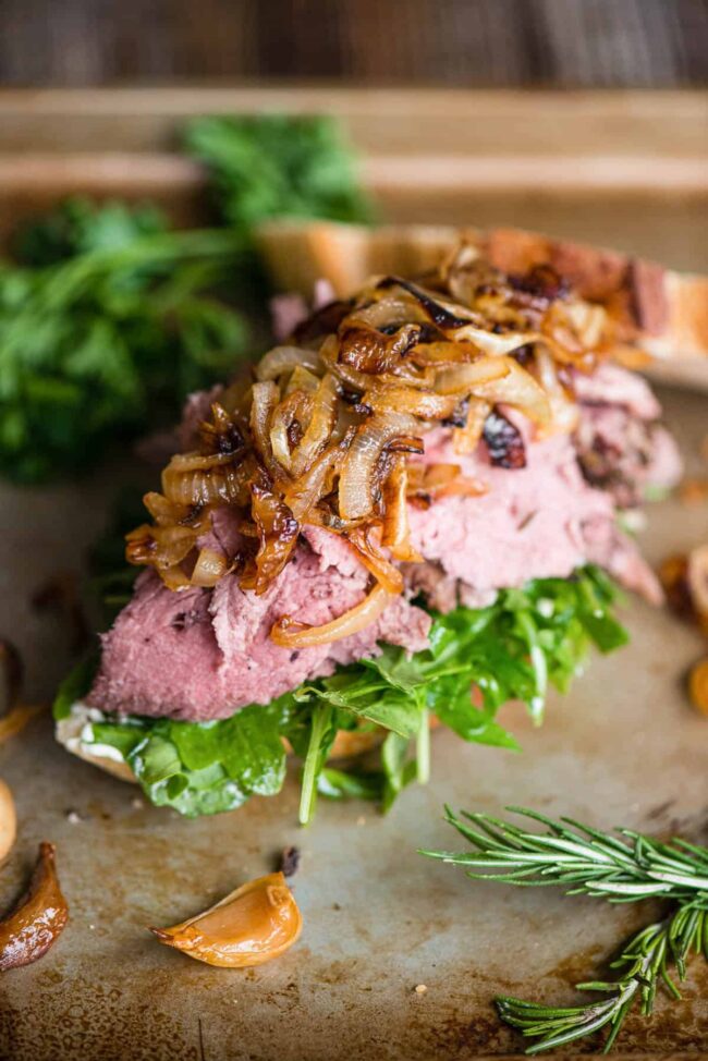 Leftover Prime Rib Sandwich