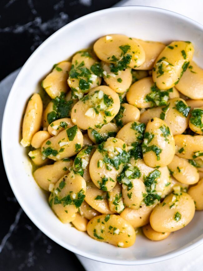 Lemon Garlic Butter Beans