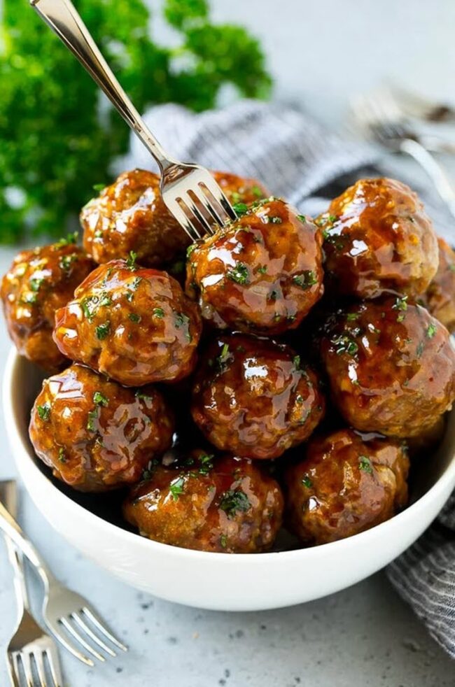 Crockpot Sweet and Sour Meatballs