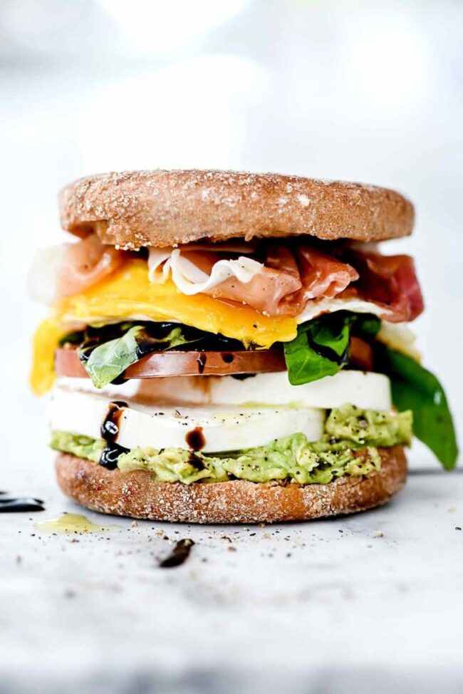 Caprese Breakfast Sandwich