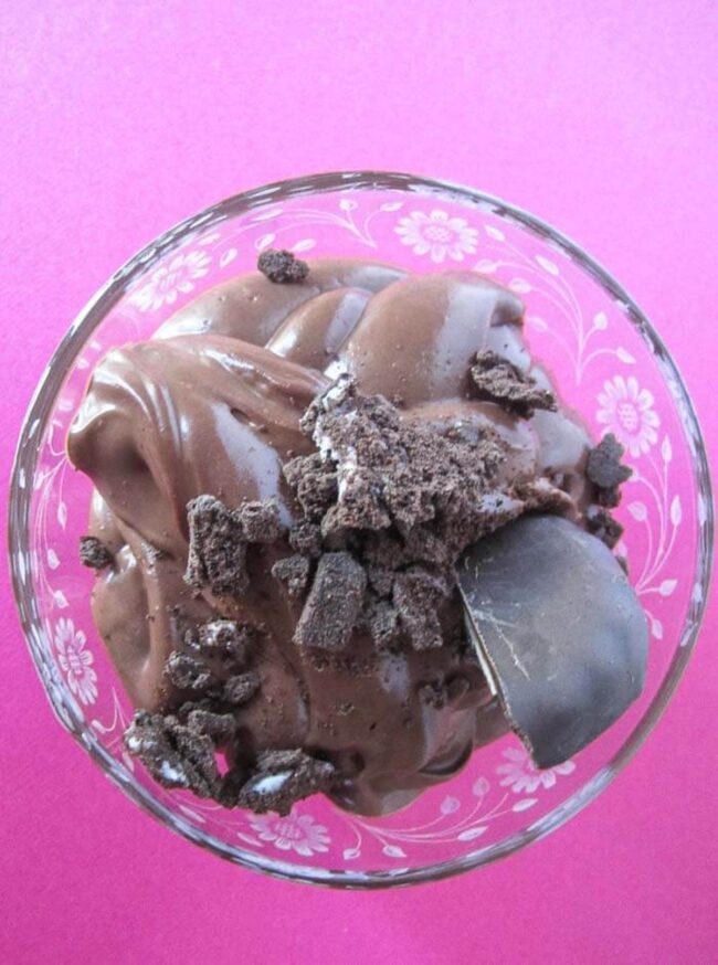 Mint Chocolate Tofu Pudding