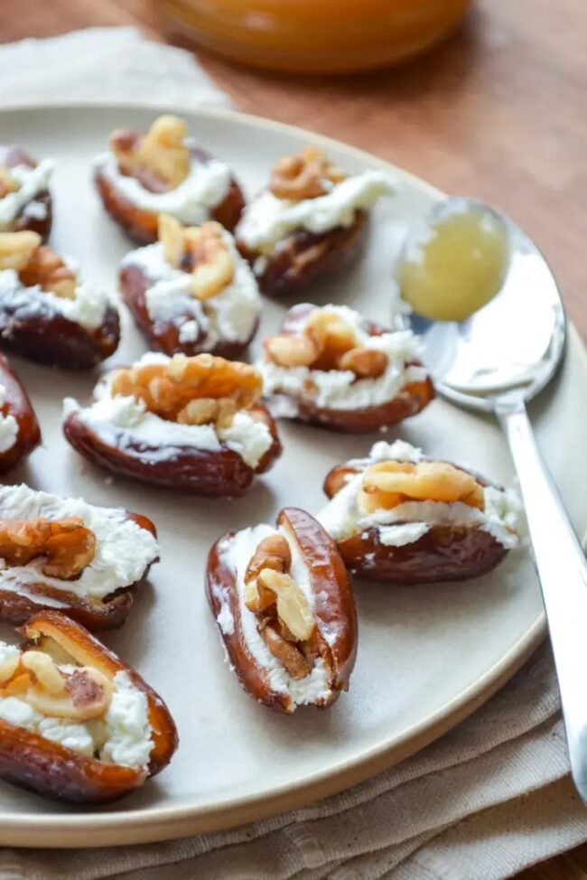 Goat Cheese and Walnut-Stuffed Dates