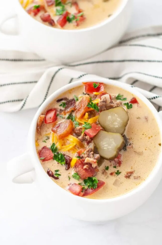 Bacon Cheeseburger Soup