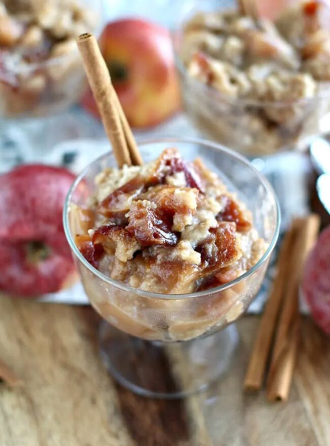 Caramel Apple Slow Cooker Pudding Cake