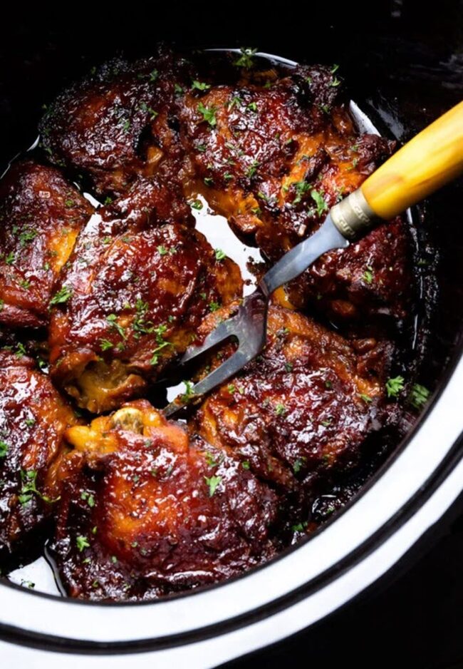 Slow Cooker Chicken Thighs